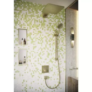 Bara cu furtun de dus Hansgrohe Unica S Puro 90 cm bronz periat - Img 2