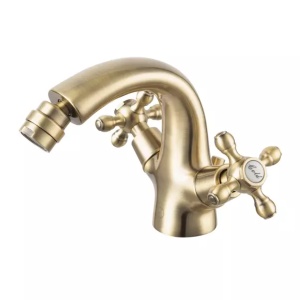 Baterie bideu FDesign Lacrima dubla comanda bronz periat - Img 1