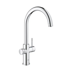 Baterie bucatarie Grohe Blue Home crom pipa tip C si Starter Kit - Img 3