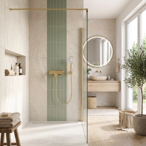 Baterie de dus REA Drop Brush Gold - Img 4