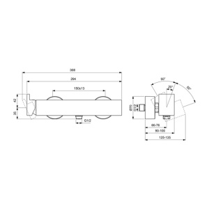 Baterie dus Ideal Standard Atelier Extra monocomanda crom lucios - Img 4