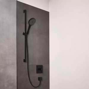 Baterie dus incastrata Hansgrohe Finoris negru mat fara corp incastrat - Img 3
