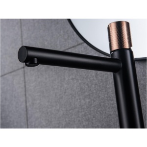 Baterie inalta pentru lavoar VELDMAN SOFIA Black Rose Gold - Img 5
