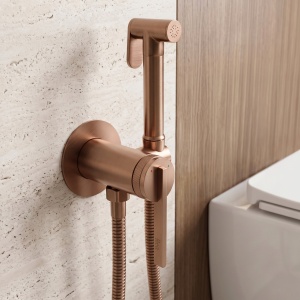 Baterie incastrata pentru bideu Rea Grace Brush Copper - Img 2