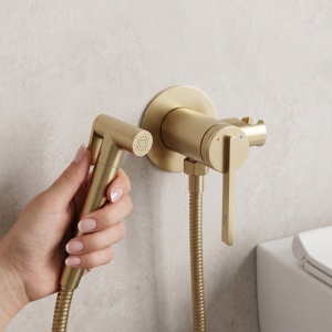 Baterie incastrata pentru bideu Rea Grace Brush Gold - Img 5