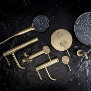 Baterie joasa pentru baie Rea Foster Brush Gold Low - Img 9