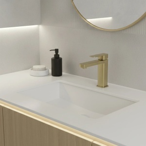 Baterie lavoar baie Rea Arlo Brush Gold - Img 4