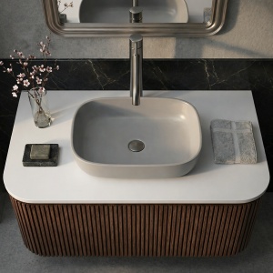 Baterie lavoar inalta Veldman Costa graphite titan - Img 4