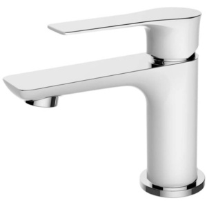 Baterie lavoar PRO HUDSON Low, Montaj pe chiuveta, inaltime 15 cm, finisaj Alb - Img 1