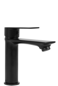 Baterie Lavoar REA MAYSON BLACK, Montaj Pe Blat, Capat Fix, Inaltime 16 Cm, Finisaj Negru Mat - Img 1