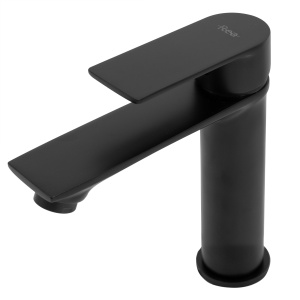 Baterie Lavoar REA MAYSON BLACK, Montaj Pe Blat, Capat Fix, Inaltime 16 Cm, Finisaj Negru Mat - Img 5