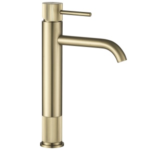 Baterie pentru baie inalta Rea Lungo Stripe Brush Gold