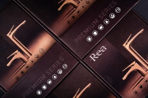 Baterie pentru baie PREMIUM Rea Vision Brush Copper High - Img 9