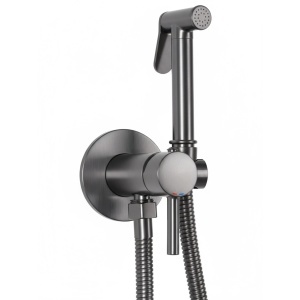 Baterie pentru bideu,titan periat, Lungo Loop Titan