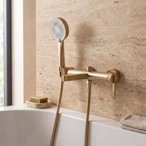 Baterie pentru cada de perete Rea Grace Brush Gold - Img 6