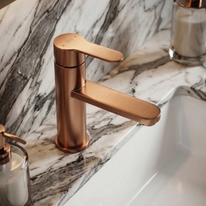 Baterie pentru lavoar Rea Arcos Brush Copper - Img 5