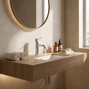 Baterie pentru lavoar Rea Venti Chrome Low - Img 4