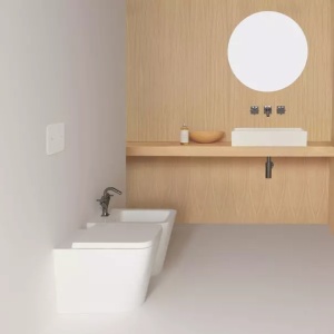 Bideu pe pardoseala Ideal Standard Atelier Blend Cube BTW alb mat - Img 5
