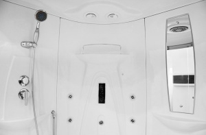 Cabina de baie SPA cu hidromasaj si functie sauna cu aburi MO-1549, Dimensiune 135x135x220cm - Img 22