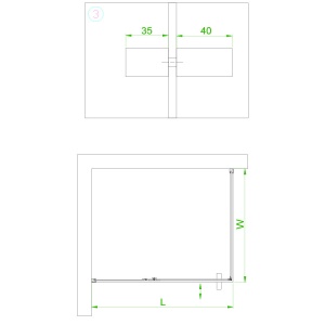 Cabina de dus BS16C Dretunghiulara , Dimensiune 120x90cm, Design Modern, Culoare Negru - Img 21
