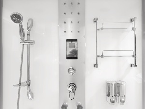 Cabina de dus cu cada Spa cu hidromasaj 165X85X220 cm alb - Img 5