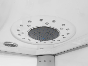 Cabina de dus cu hidromasaj MO-09914 cu sauna inclusa, Dispunere pe Stanga , 120X85 cm, Alb - Img 9