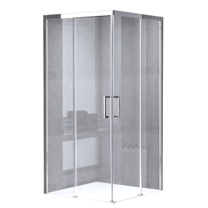 Cabina de dus cu rame cromate si sticla securizata KZ90A 80 x 80 cm