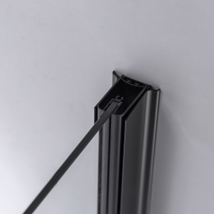 Cabina de dus cu sticla securizata rame negre ZES-BS04B 90 x 90 cm - Img 13