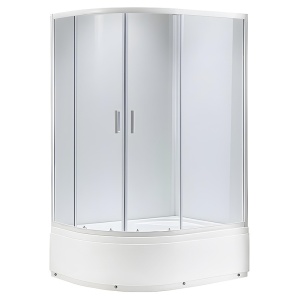 Cabina de dus din sticla securizata cu cadita de dus inalta montaj stanga Maja 115 x 85 cm