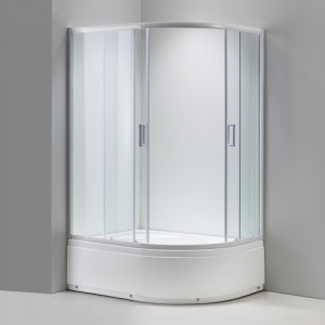 Cabina de dus din sticla securizata cu cadita de dus inalta montaj dreapta Maja 115 x 85 cm - Img 4