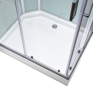 Cabina de dus dreptunghiulara cu hidromasaj si cadita inclusa montaj dreapta Alma 120 x 80 cm - Img 13