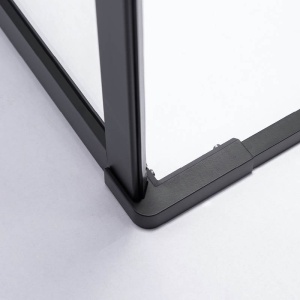 Cabina de dus dreptunghiulara cu rame negre si cadita neagra antialunecare BS10A-SXL02A 80 x 80 cm - Img 4
