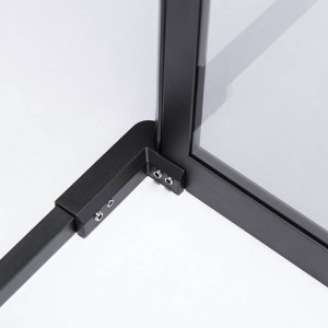 Cabina de dus dreptunghiulara cu rame negre si cadita neagra antialunecare BS10A-SXL02A 80 x 80 cm - Img 14
