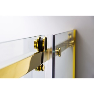 Cabina de dus dreptunghiulara KZ202B auriu 110 x 90 cm sticla 8 mm - Img 21