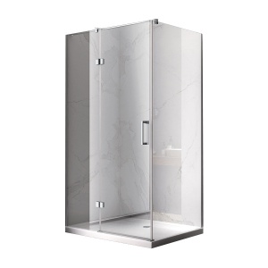 Cabina de dus dreptunghiulara sticla securizata rama crom KZ03D 120 x 100 cm