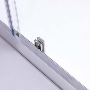 Cabina de dus KZ103B Dreptunghiulara 110x80xm, Crom+Cadita de dus SXL03B, Culoarea Negru - Img 4