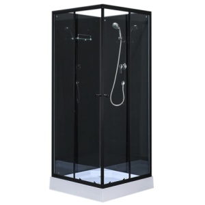 Cabina de dus patrata cu hidromasaj, Dimensiune 90x90 cm, Inaltime 210 cm - Img 2