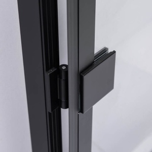 Cabina de dus patrata cu rama neagra si sticla transparenta BS10A 80 x 80 cm - Img 10