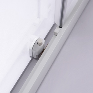 Cabina de dus patrata cu rame albe si cadita alba antialunecare KZ93B-SXL02B 90 x 90 cm - Img 12