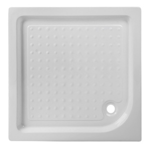 Cabina de dus patrata cu rame albe si cadita alba antialunecare KZ93B-SXL02B 90 x 90 cm - Img 22