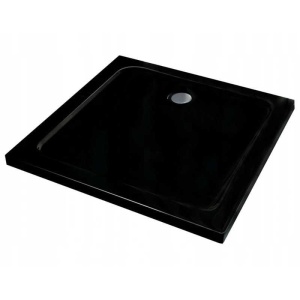 Cabina de dus patrata din sticla securizata cu cadita neagra slim KZ93C/ST06A 100 x 100 cm - Img 11