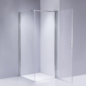 Cabina de dus patrata din sticla securizata cu rame cromate KZ1190C 100 x 100 cm - Img 3