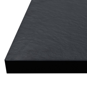 Cabina de dus patrata din sticla securizata cu rame negre si cadita slim neagra BL30B-RIKO 90 x 90 cm - Img 18