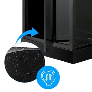 Cabina de dus patrata WSH306 , cu cadita de dus 90x90, Culoare Negru - Img 14