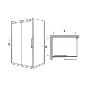 Cabina de dus PRO ERA ODESSA, Sticla Securizata 8 Mm, Inaltime 195 Cm - Img 13