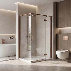 Cabina de dus Rea Bruno Brush Copper 120 x 90 cm - Img 2