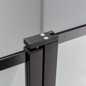 Cabina de dus rectangulara cu rame negre si sticla securizata 6 mm BS02C 120 x 80 cm - Img 14