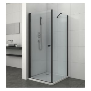 Cabina de dus Veldman Atlanta negru mat 70 x 110 cm sticla 6 mm - Img 5