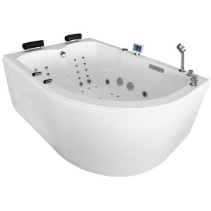 Cada asimetrica cu hidromasaj si cromoterapie SPA MUE-004A stanga 170 x 120 x 70 cm