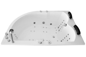 Cada asimetrica cu hidromasaj si cromoterapie SPA MUE-004A stanga 170 x 120 x 70 cm - Img 8